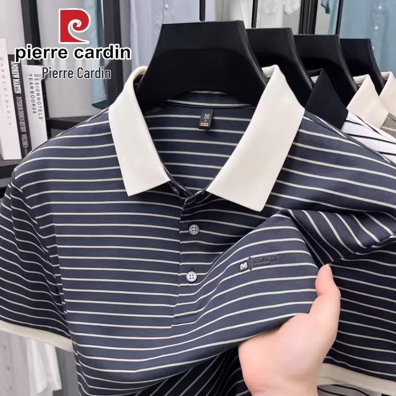 Чоловіча смугаста футболка-поло з коротким рукавом Pierre Cardin з модалу 4XL
Чоловіча смугаста футболка-поло з коротким рукавом Pierre Cardin з модалу 4XL