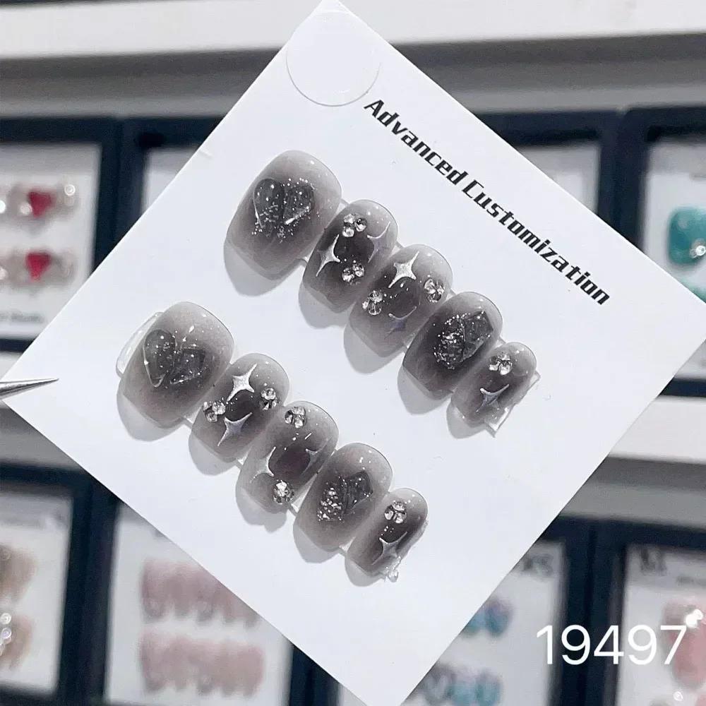 10Pcs Press On Nails y2k Star Rhinestone Design Handmade Press On nails Luxury With Design Full Cover Removable Fake Nails
10Pcs Press On Nails y2k Star Rhinestone Design Handmade Press On nails Luxury With Design Full Cover Removable Fake Nails