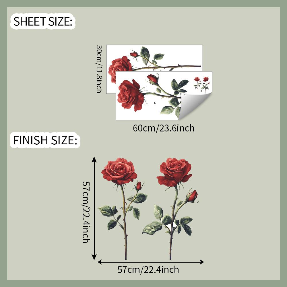 Romantic Red Rose Self Adhesive Wall Sticker for Bedroom Living Room Entryway Home Decor 57x60cm разноцветный
Romantic Red Rose Self Adhesive Wall Sticker for Bedroom Living Room Entryway Home Decor 57x60cm разноцветный