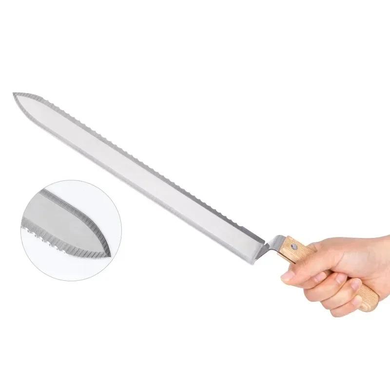 Honey Cutting Knife with Wooden Handle Stainless Steel Blade Beekeeping Tool Flat Mouth Single and Double Tooth Edges To Choose
Honey Cutting Knife with Wooden Handle Stainless Steel Blade Beekeeping Tool Flat Mouth Single and Double Tooth Edges To Choose