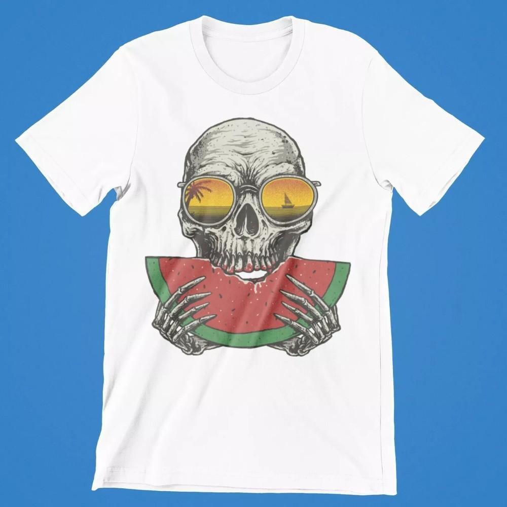 Skull Glasses Melon T-Shirt Retro Cool Gift Tee Chill Cartoon 80s UK Unisex T-Shirt XXXXL
Skull Glasses Melon T-Shirt Retro Cool Gift Tee Chill Cartoon 80s UK Unisex T-Shirt XXXXL