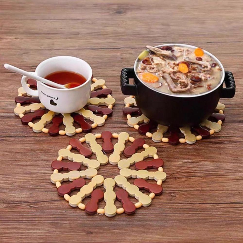 Round Square Heat Resistant Pads Light Bamboo Table Protection Coasters for Hot Dishes Pots Pans square
Round Square Heat Resistant Pads Light Bamboo Table Protection Coasters for Hot Dishes Pots Pans square