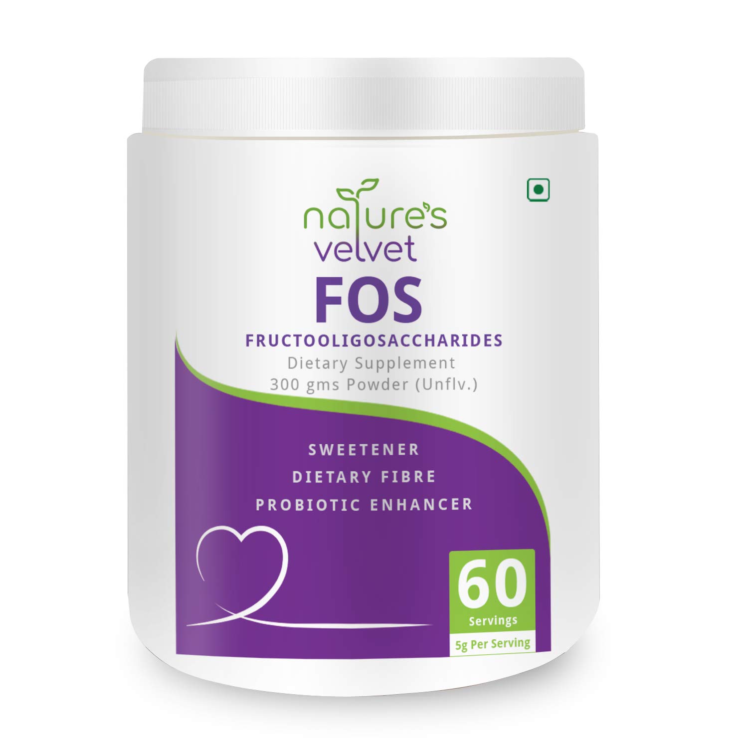 Nature s Velvet Fos Fructooligosaccharides, Sugar Substitute and Probiotic Enhancer Powder -300 g
Nature s Velvet Fos Fructooligosaccharides, Sugar Substitute and Probiotic Enhancer Powder -300 g