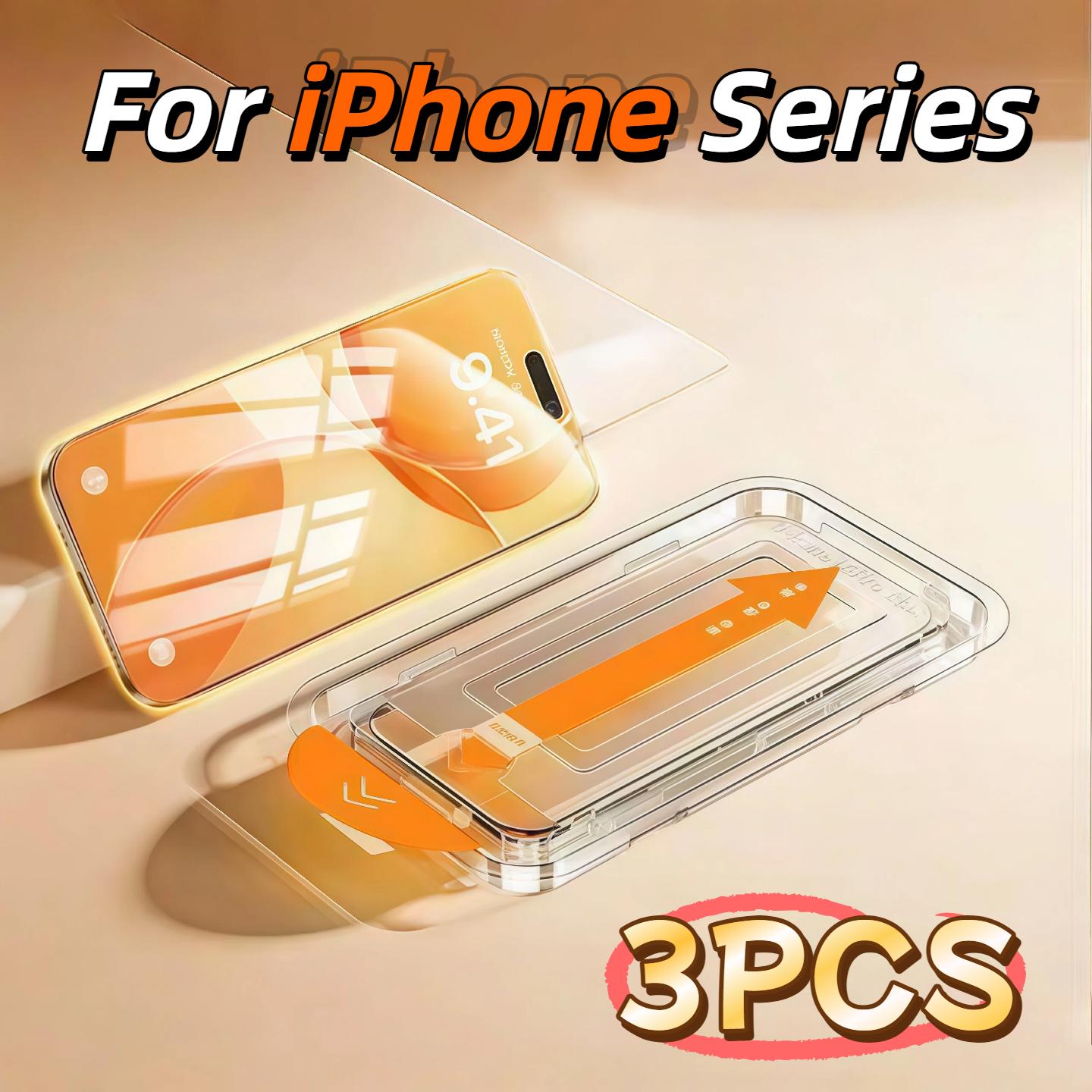 3Pcs For iPhone 17 16e 16 15 14 13 12 11 XR XS Pro Max Plus Screen Protector Toughened Glass Phone With Install Kit Remove iPhone 14 Pro Max
3Pcs For iPhone 17 16e 16 15 14 13 12 11 XR XS Pro Max Plus Screen Protector Toughened Glass Phone With Install Kit Remove iPhone 14 Pro Max