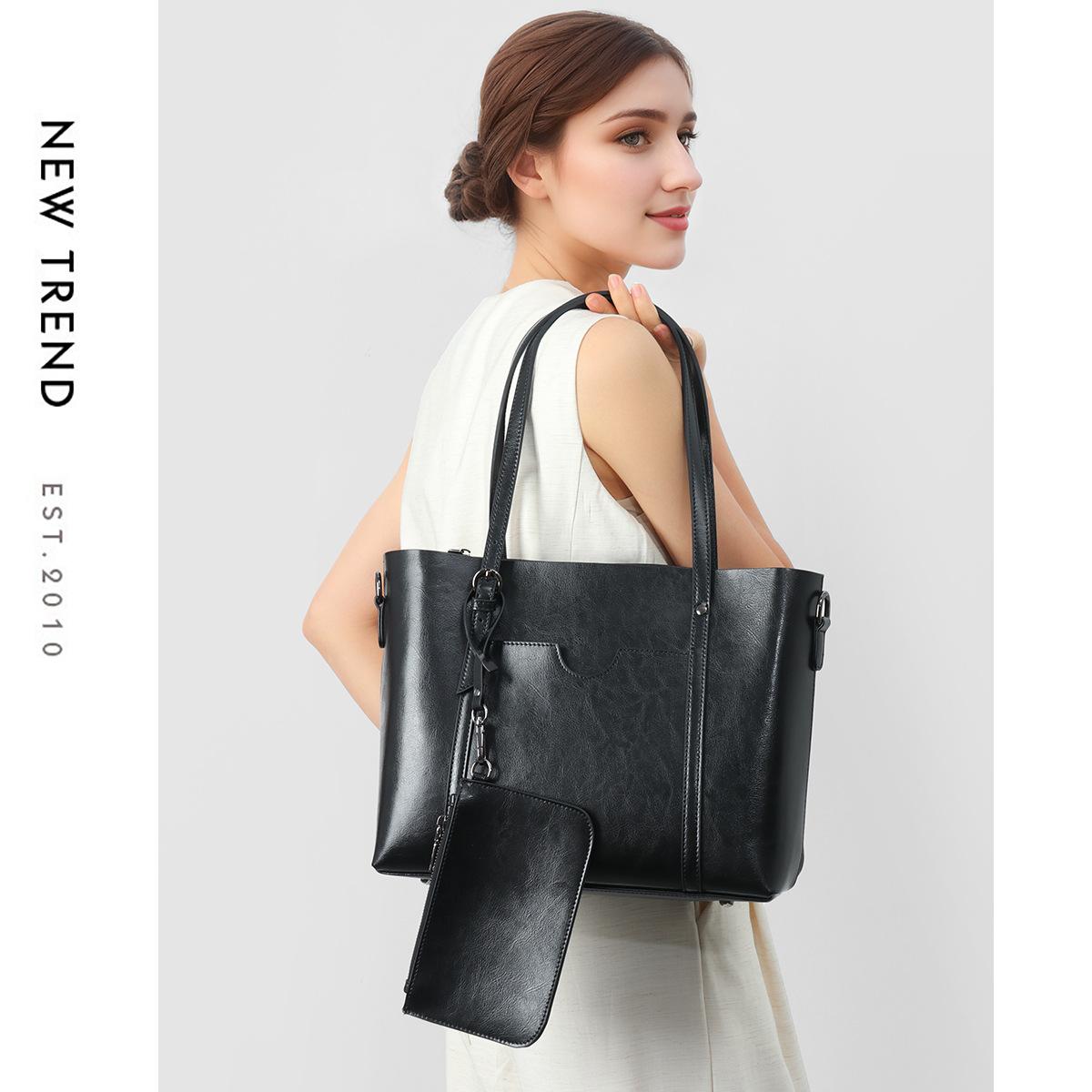 Leather handbag women s premium tote bag large capacity bucket bag leather women s bag shoulder messenger bag чорний
Leather handbag women s premium tote bag large capacity bucket bag leather women s bag shoulder messenger bag чорний