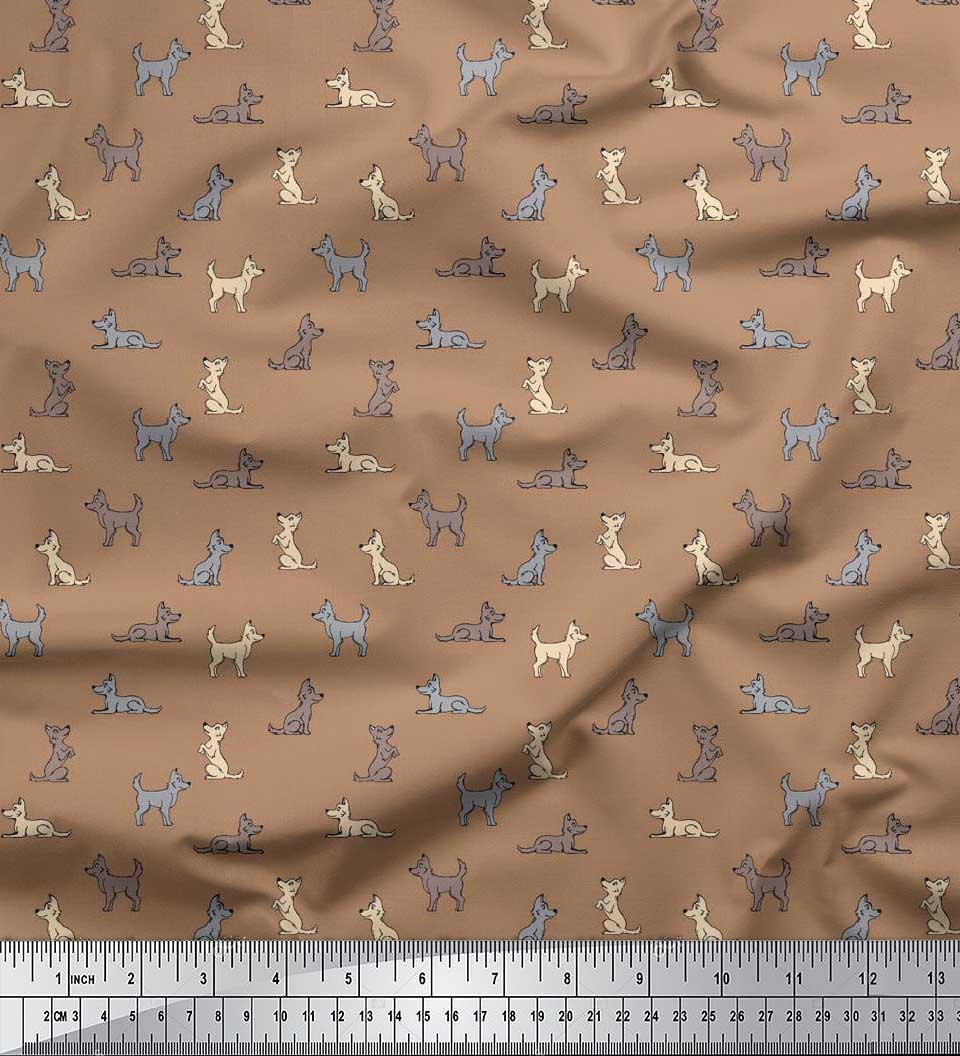 Японська креп-атласна тканина Soimoi. Тканина з мультяшним принтом із собакою на метри 42 дюйми 42 Inch Wide - Poly Crepe коричневий
Японська креп-атласна тканина Soimoi. Тканина з мультяшним принтом із собакою на метри 42 дюйми 42 Inch Wide - Poly Crepe коричневий