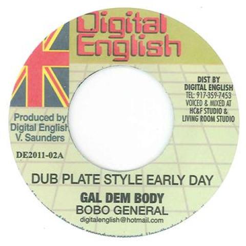 7inch Record BOBO GENERAL - Gal Dem Body / Dub DE201102 Digital English 2011 US Reggae, Ska & Dub
7inch Record BOBO GENERAL - Gal Dem Body / Dub DE201102 Digital English 2011 US Reggae, Ska & Dub