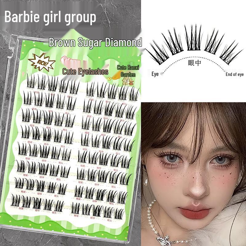 Mengjie Black Sugar Diamond Natural False Eyelashes - Beginner-Friendly, Fairy-like Lashes for a Bare Face Look
Mengjie Black Sugar Diamond Natural False Eyelashes - Beginner-Friendly, Fairy-like Lashes for a Bare Face Look