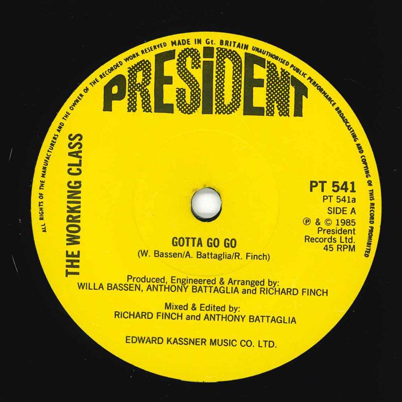 7inch Record WORKING CLASS - Gotta Go Go PT541 President Recor 1985 UK Dance & Electronica Used
7inch Record WORKING CLASS - Gotta Go Go PT541 President Recor 1985 UK Dance & Electronica Used