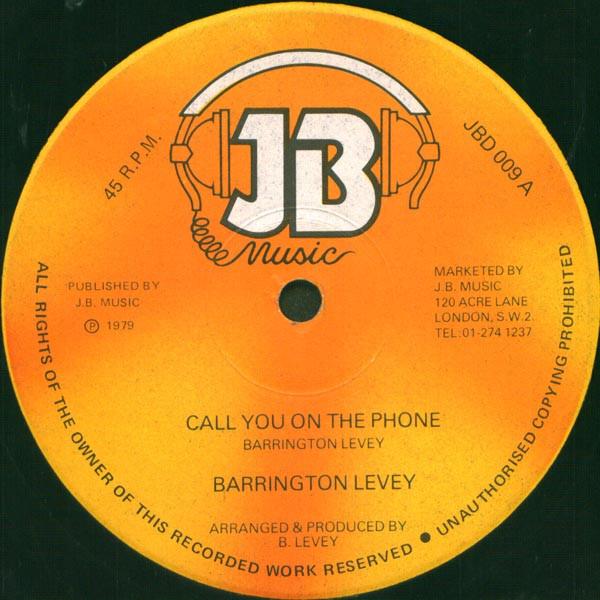 12inch Record BARRINGTON LEVY TOYAN Call You On The Phone London Girl JBD009 JB Music 197 UK Reggae Ska Dub Used
12inch Record BARRINGTON LEVY TOYAN Call You On The Phone London Girl JBD009 JB Music 197 UK Reggae Ska Dub Used