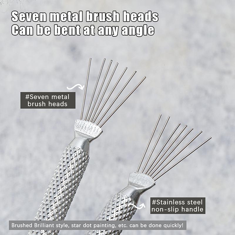 Многофункциональная ручка для рисования линий на ногтях с 7 штифтами, гибкая ручка из нержавеющей стали, кисти для УФ-геля, инструменты для рисования и маникюра
Многофункциональная ручка для рисования линий на ногтях с 7 штифтами, гибкая ручка из нержавеющей стали, кисти для УФ-геля, инструменты для рисования и маникюра