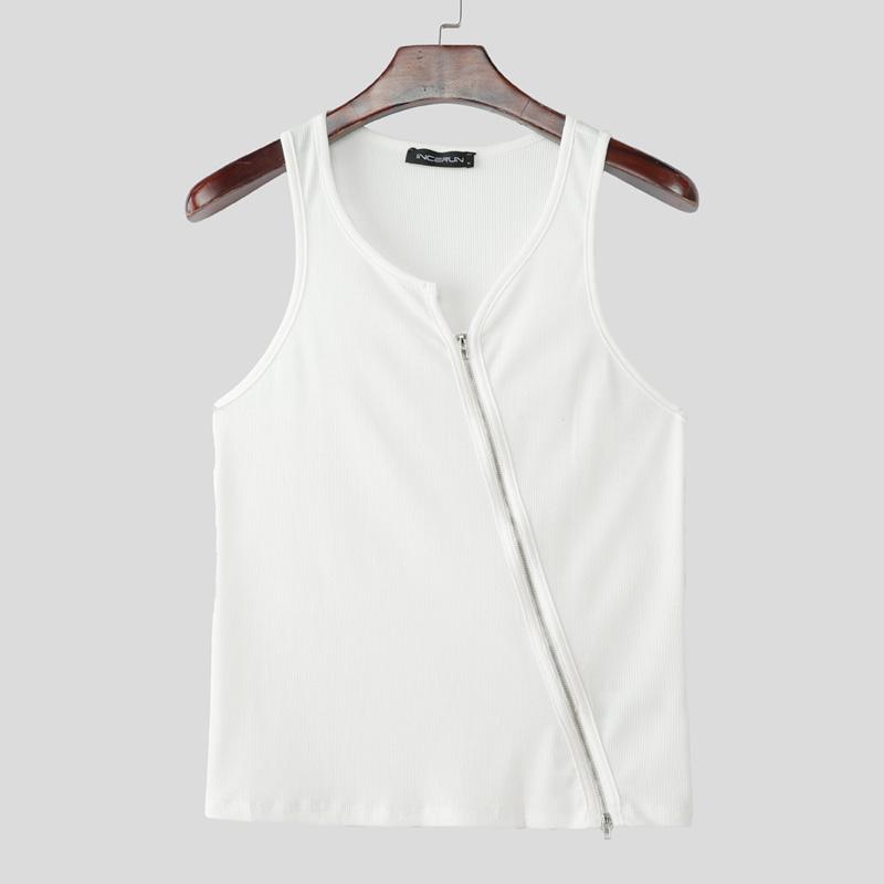 INCERUN Summer Men Strap Sleeveless Zip-up Casual Fitted Rib Tank Tops 2XL белый
INCERUN Summer Men Strap Sleeveless Zip-up Casual Fitted Rib Tank Tops 2XL белый