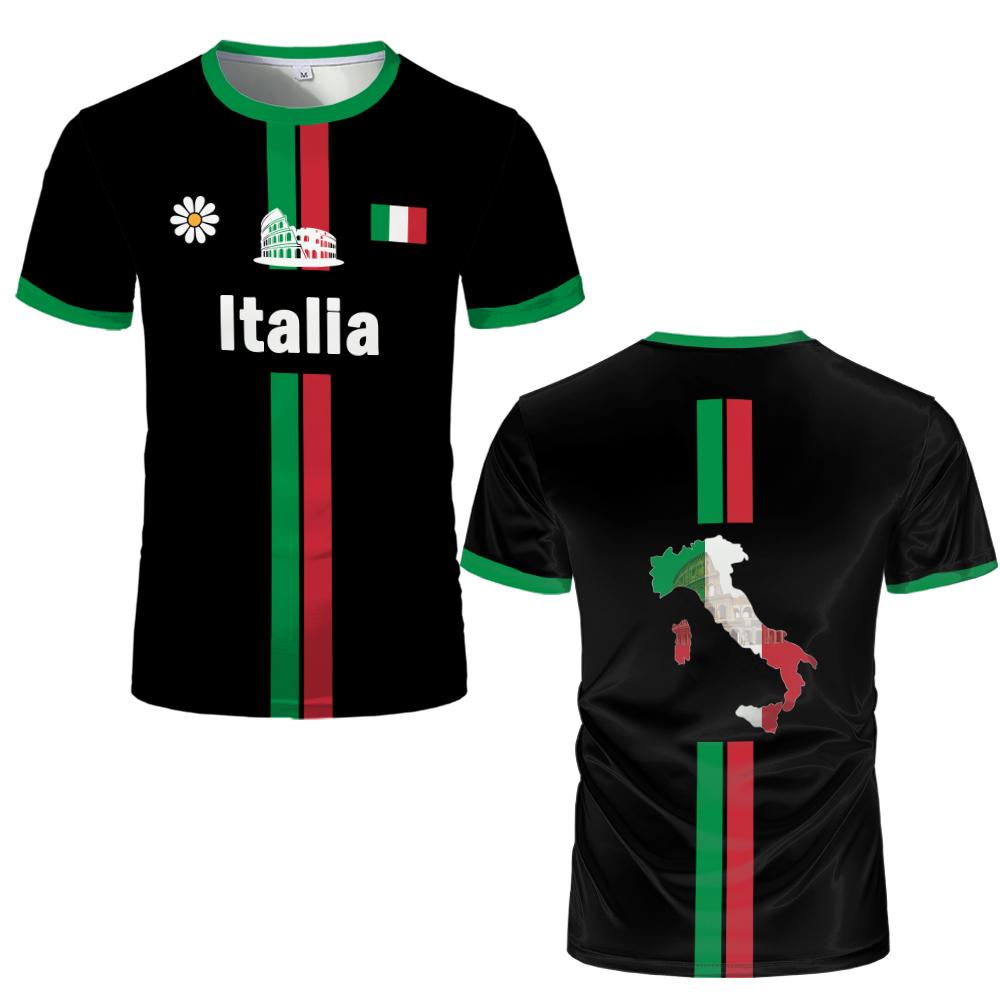 Italy Football T-shirt Summer Youth Breathable Quick-drying Soccer Training Jersey Unisex Italian Flag Printed Sports Tops Gift 4XL
Italy Football T-shirt Summer Youth Breathable Quick-drying Soccer Training Jersey Unisex Italian Flag Printed Sports Tops Gift 4XL