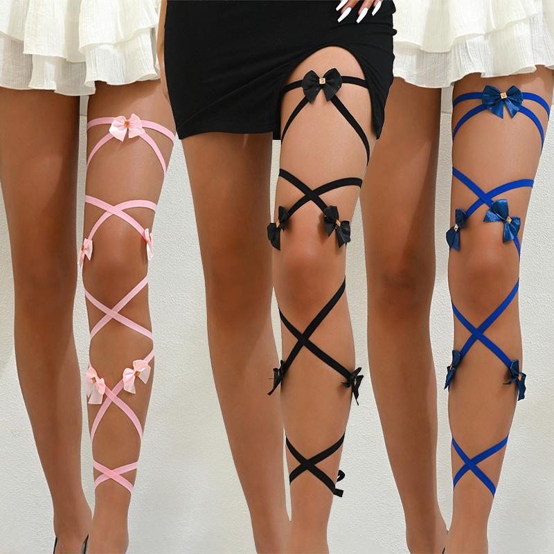 1PC Thigh Choker Chain Elastic Leg Belt Lolita Leg Ring Punk Cross Bandage Wome Polyester Cosplay Lace Garters
1PC Thigh Choker Chain Elastic Leg Belt Lolita Leg Ring Punk Cross Bandage Wome Polyester Cosplay Lace Garters