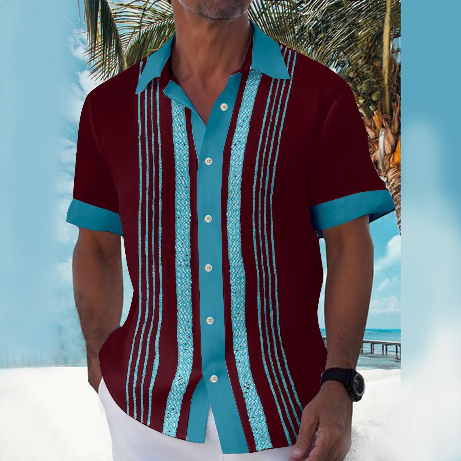 Гавайская рубашка для мужчин, мужские винтажные рубашки для боулинга на пуговицах, летняя пляжная рубашка с коротким рукавом XXXXL винный
Гавайская рубашка для мужчин, мужские винтажные рубашки для боулинга на пуговицах, летняя пляжная рубашка с коротким рукавом XXXXL винный