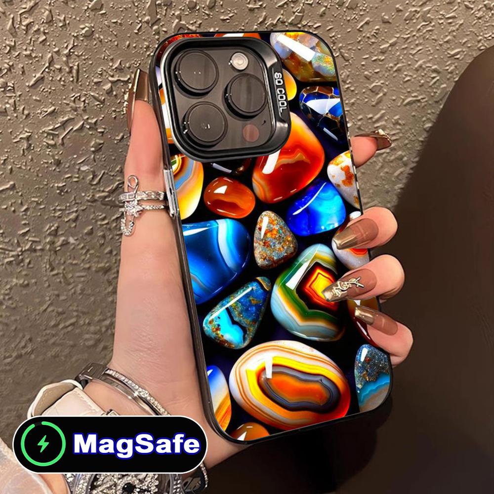 Aesthetic Stones Mobile Phone Case for iPhone 17 16 15 14 13 12 11 Air Pro Max Plus MagSafe Translucent Colorful Cover Pretty iPhone 11
Aesthetic Stones Mobile Phone Case for iPhone 17 16 15 14 13 12 11 Air Pro Max Plus MagSafe Translucent Colorful Cover Pretty iPhone 11