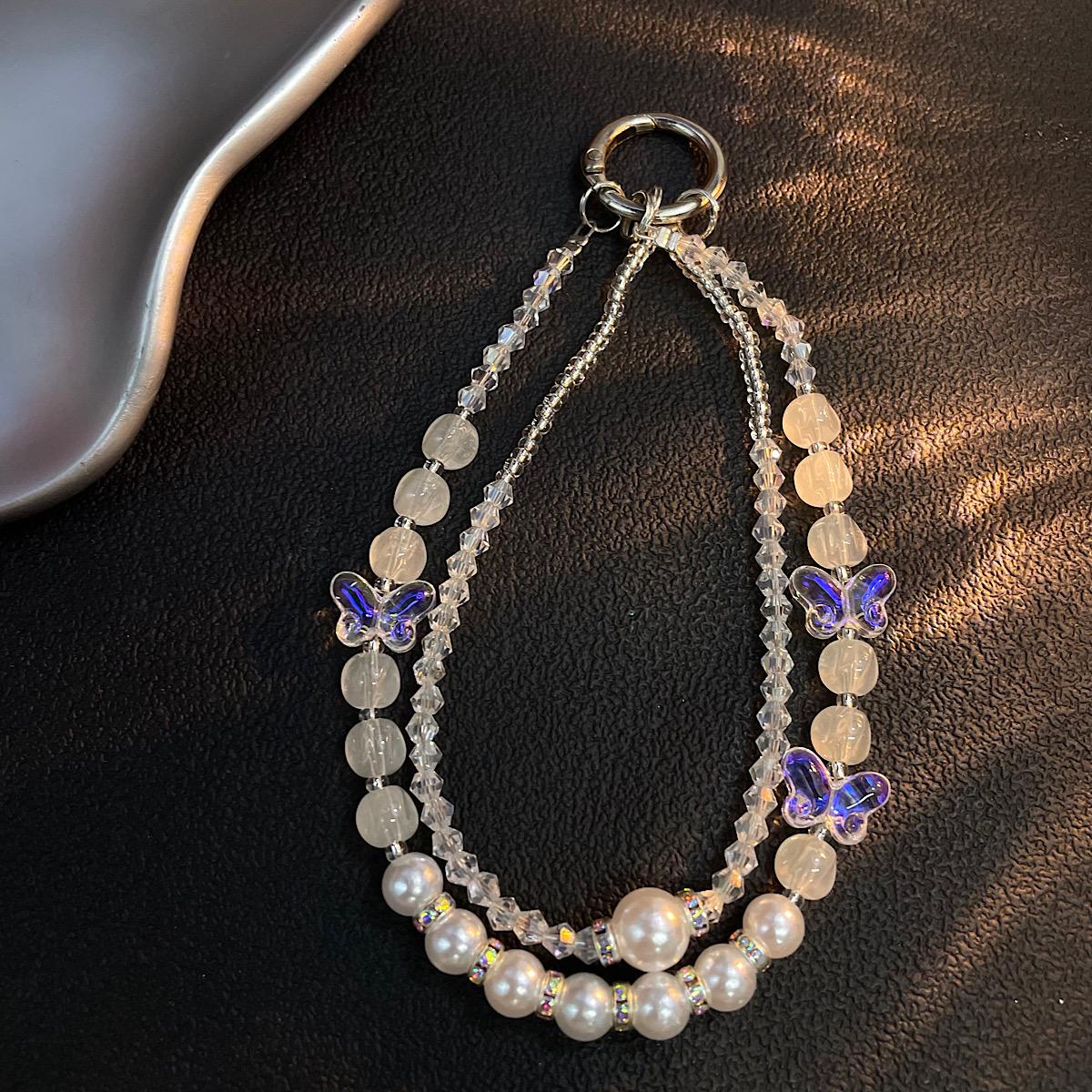 Butterfly Crystal Beaded Phone Strap with Rhinestones Elegant Pendant for Women Ins Style Wrist Accessory
Butterfly Crystal Beaded Phone Strap with Rhinestones Elegant Pendant for Women Ins Style Wrist Accessory
