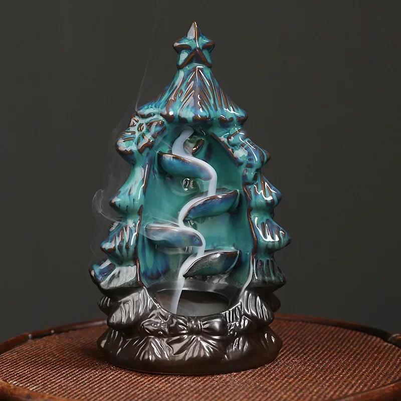 1pc, Christmas Home Decor Ornament Backflow Incense Burner Christmas Tree Censer - Aromatherapy for Spa, Yoga & Meditation
1pc, Christmas Home Decor Ornament Backflow Incense Burner Christmas Tree Censer - Aromatherapy for Spa, Yoga & Meditation