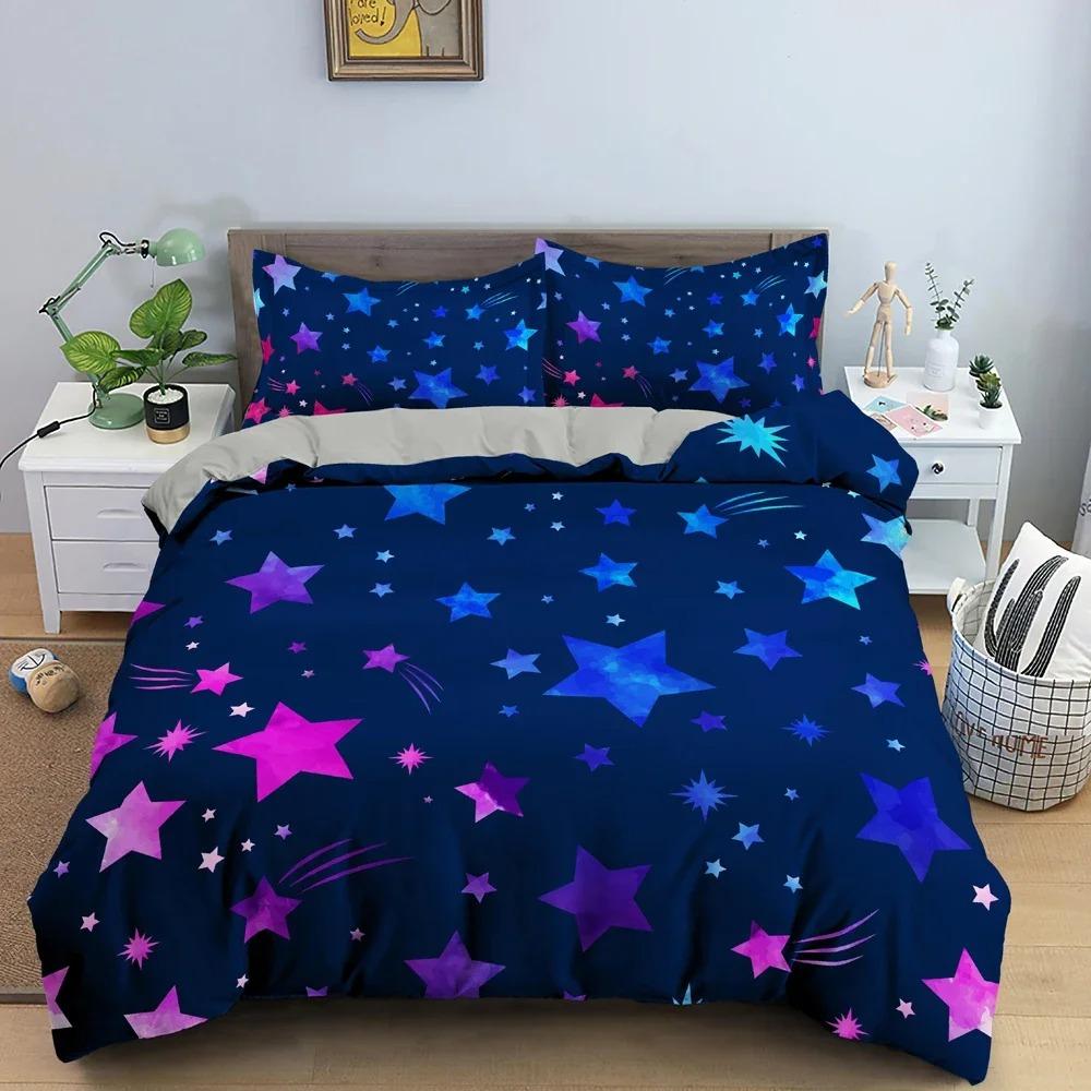 Новая мода Звездный узор Пододеяльник Красочный принт звезд Покрывала для спальни Односпальный Полуторный Двуспальный Кинг Комплект постельного белья Домашний декор EU Twin 135x200cm
Новая мода Звездный узор Пододеяльник Красочный принт звезд Покрывала для спальни Односпальный Полуторный Двуспальный Кинг Комплект постельного белья Домашний декор EU Twin 135x200cm