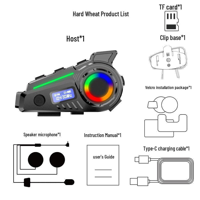 K19 Bluetooth Noise-Cancelling Waterproof Motorcycle Helmet Headset K19 Helmet Bluetooth Earphones
K19 Bluetooth Noise-Cancelling Waterproof Motorcycle Helmet Headset K19 Helmet Bluetooth Earphones