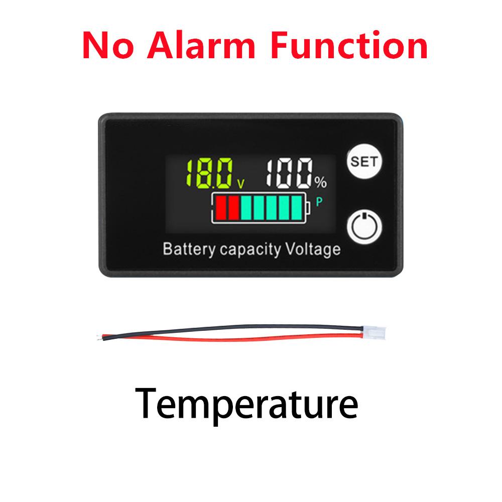 6133A LCD Battery Capacity Indicator Temperature Alarm DC 8V-100V Lead Acid Lithium LiFePO4 Voltmeter Voltage Gauge Lowe Version
6133A LCD Battery Capacity Indicator Temperature Alarm DC 8V-100V Lead Acid Lithium LiFePO4 Voltmeter Voltage Gauge Lowe Version