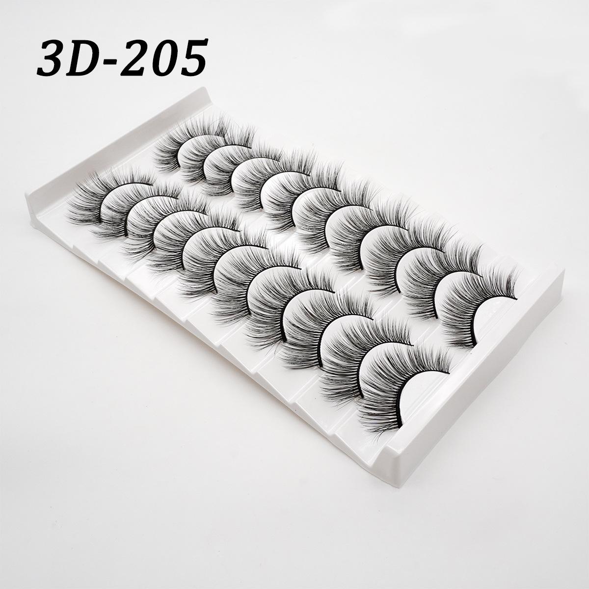 European & American Style 10-Pack False Eyelashes - Thick, Natural Extensions with Curled, Fine Stems
European & American Style 10-Pack False Eyelashes - Thick, Natural Extensions with Curled, Fine Stems