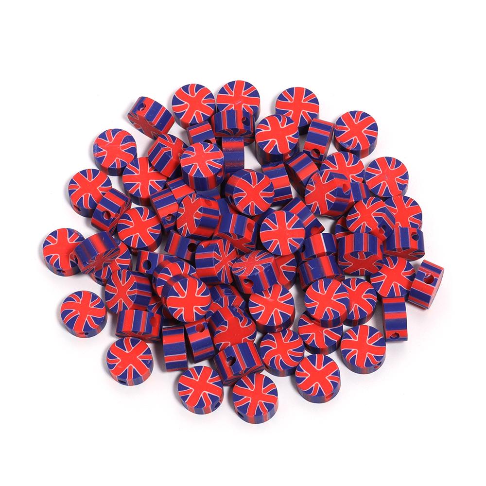 50Pcs 9mm Polymer Clay Flat Round Beads National Flag Loose Spacer Beads For DIY Handmade Bracelets Earrings Making Accessories
50Pcs 9mm Polymer Clay Flat Round Beads National Flag Loose Spacer Beads For DIY Handmade Bracelets Earrings Making Accessories