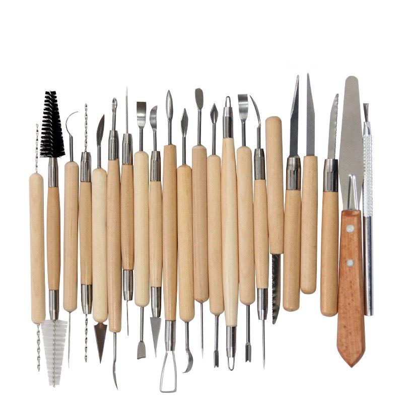 22-Piece Wooden Clay Sculpture and Carving Tool Set
22-Piece Wooden Clay Sculpture and Carving Tool Set
