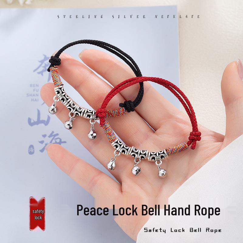 Minsheng Red Rope Tibetan-Style Bell Bracelet: Handcrafted, Hand-Rubbed Cotton, Xiaohongshu-Inspired Gift BZ519 Peace Lock Bell Bracelet Red String
Minsheng Red Rope Tibetan-Style Bell Bracelet: Handcrafted, Hand-Rubbed Cotton, Xiaohongshu-Inspired Gift BZ519 Peace Lock Bell Bracelet Red String