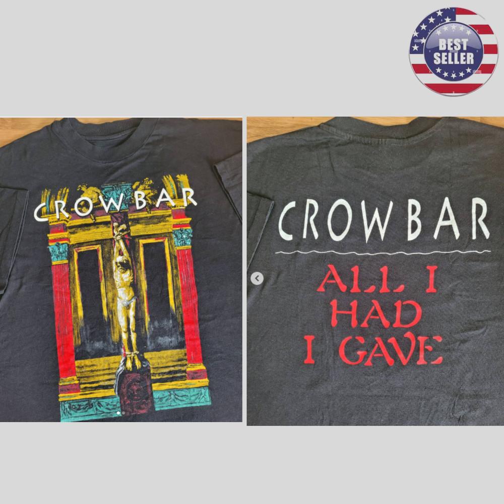 1993 Crowbar promo shirt for their self titled album Unisex T-Shirt XXXXL
1993 Crowbar promo shirt for their self titled album Unisex T-Shirt XXXXL