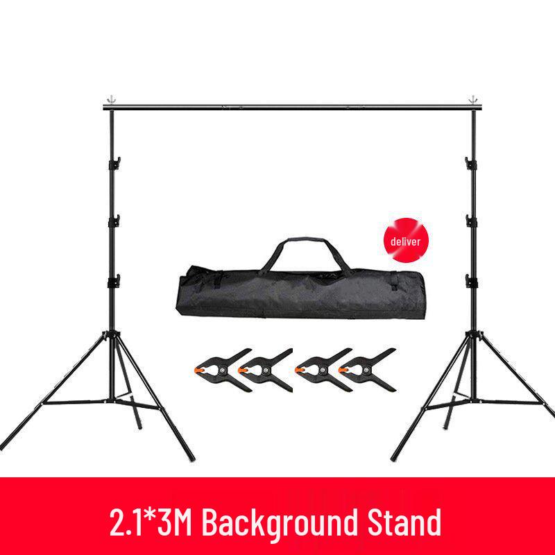 Portable Photography Background Stand Tripod with Cloth Hanging Capability for Studio Use
Portable Photography Background Stand Tripod with Cloth Hanging Capability for Studio Use