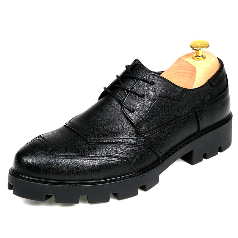 38-44 Men s Plus Size Fashionable Thick Soled Casual Leather Shoes Business Height Increasing Leather Shoes 38
38-44 Men s Plus Size Fashionable Thick Soled Casual Leather Shoes Business Height Increasing Leather Shoes 38