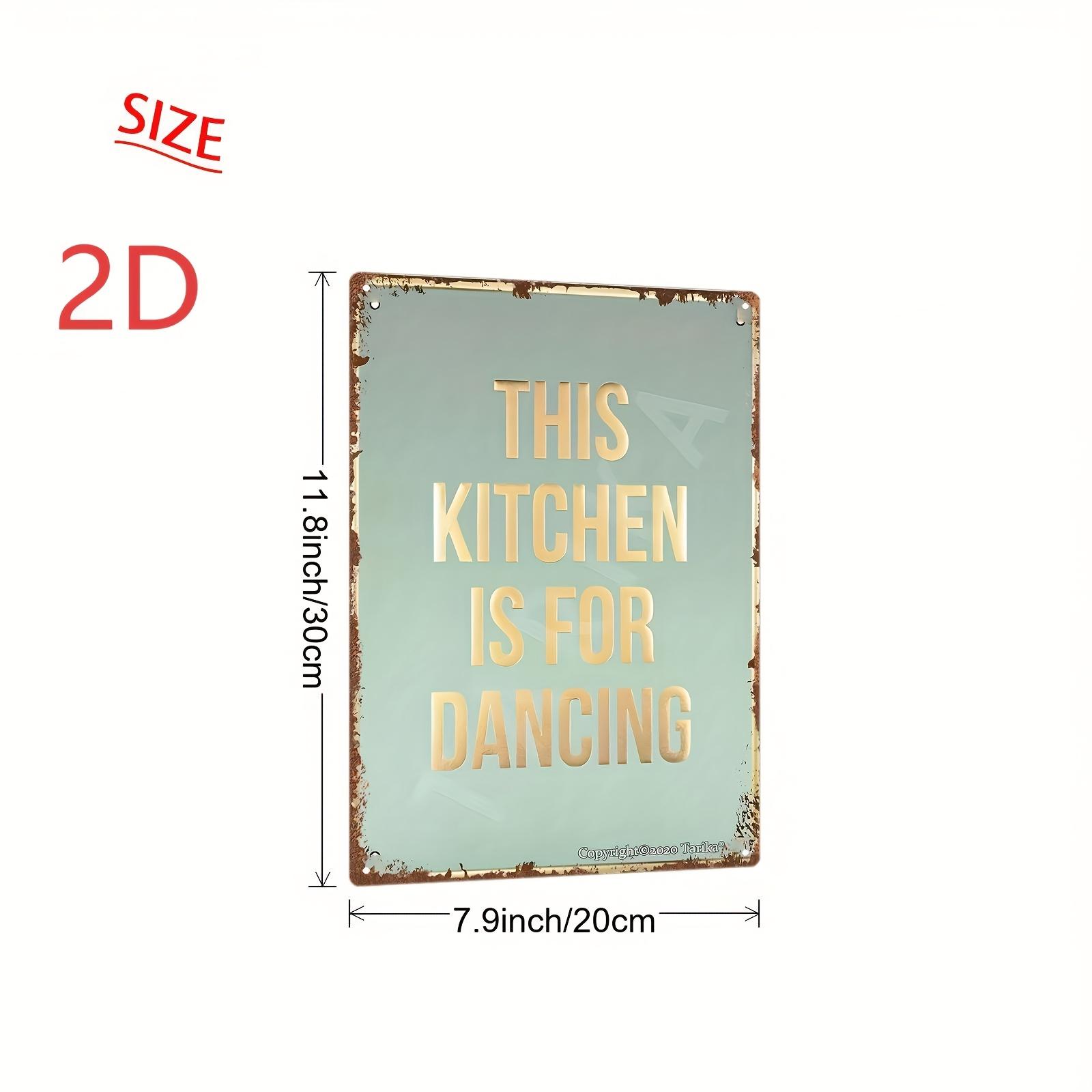 Vintage Kitchen Designed for Dancing Metal Sign x Inch Rustic Iron Wall Art with Distressed Edges Perfect for Home 20x30cm(7.8x11.8inch)
Vintage Kitchen Designed for Dancing Metal Sign x Inch Rustic Iron Wall Art with Distressed Edges Perfect for Home 20x30cm(7.8x11.8inch)