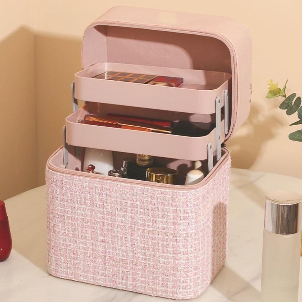 Liftable and Foldable Cosmetic Case with Mirror Cosmetic Bag Skin Care Products чорний
Liftable and Foldable Cosmetic Case with Mirror Cosmetic Bag Skin Care Products чорний