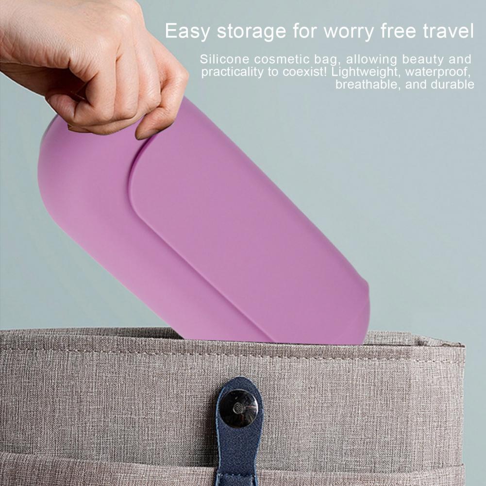 Magnetic Clasp Brush Holder Silicone Makeup Brush Holder Capacity Silicone Cosmetic Storage Bag with for Makeup for Business хаки
Magnetic Clasp Brush Holder Silicone Makeup Brush Holder Capacity Silicone Cosmetic Storage Bag with for Makeup for Business хаки