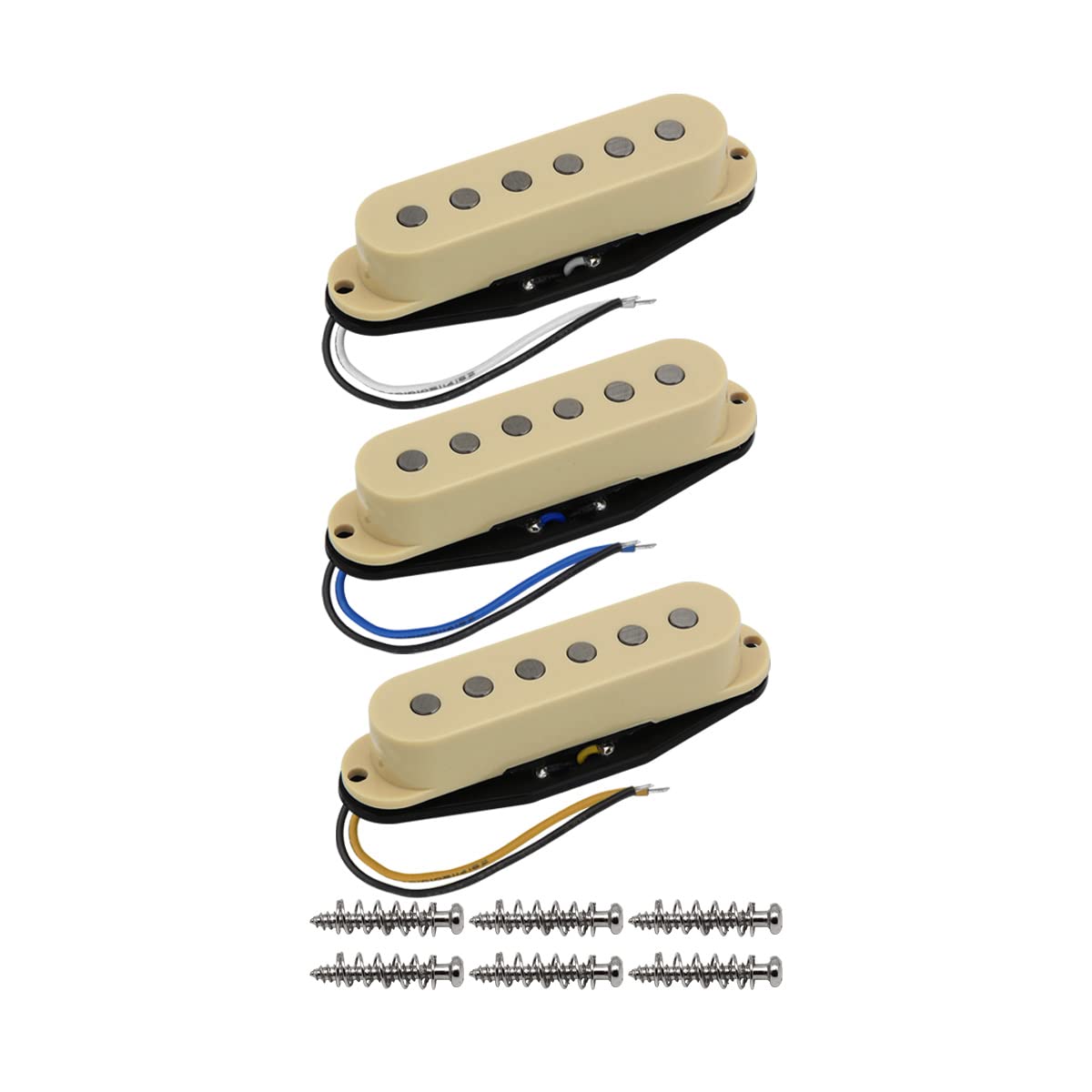 FLEOR Alnico 5 Strat Pickup Single Coil Pickup Guitar Pickup Cream Strut Squire for Electric Guitar Neck/Middle/Bridge кремовый
FLEOR Alnico 5 Strat Pickup Single Coil Pickup Guitar Pickup Cream Strut Squire for Electric Guitar Neck/Middle/Bridge кремовый
