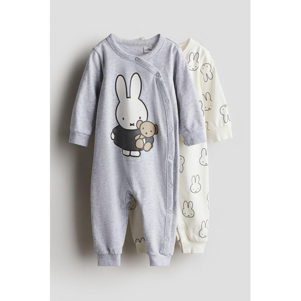 Пижамный костюм HM из 2 предметов светло-серый Miffy
Пижамный костюм HM из 2 предметов светло-серый Miffy
