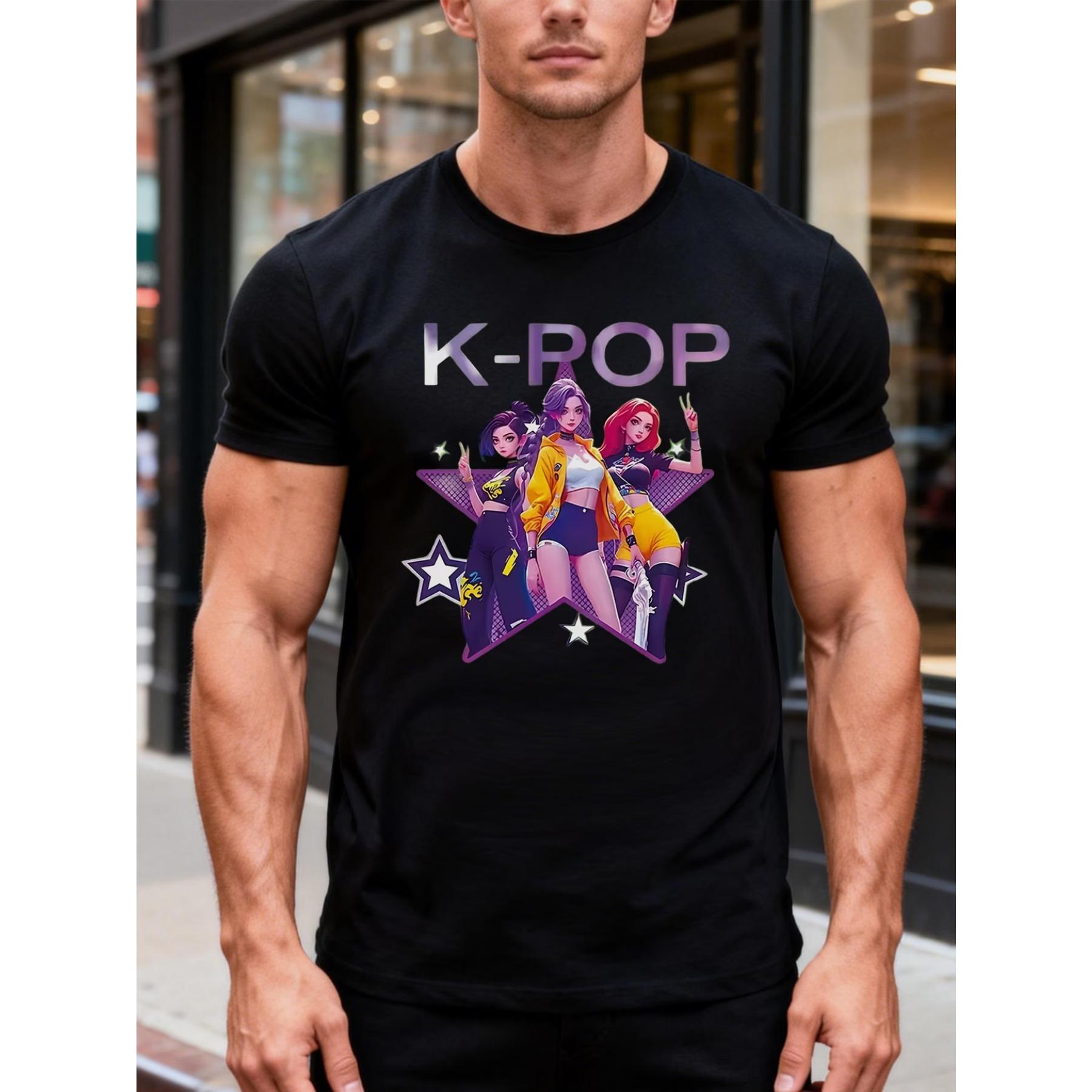 Men S T-Shirt with K-Pop Girl Group Graphic | Crew Neck, Regular Fit, Slight Stretch, All-season XXL чорний
Men S T-Shirt with K-Pop Girl Group Graphic | Crew Neck, Regular Fit, Slight Stretch, All-season XXL чорний