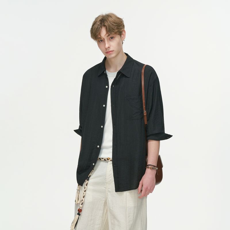 Dream Made American-Style Lazy Linen Long-Sleeved Shirt for Men, Spring and Autumn, Relaxed and Casual Versatile Shirt Black 2XL
Dream Made American-Style Lazy Linen Long-Sleeved Shirt for Men, Spring and Autumn, Relaxed and Casual Versatile Shirt Black 2XL