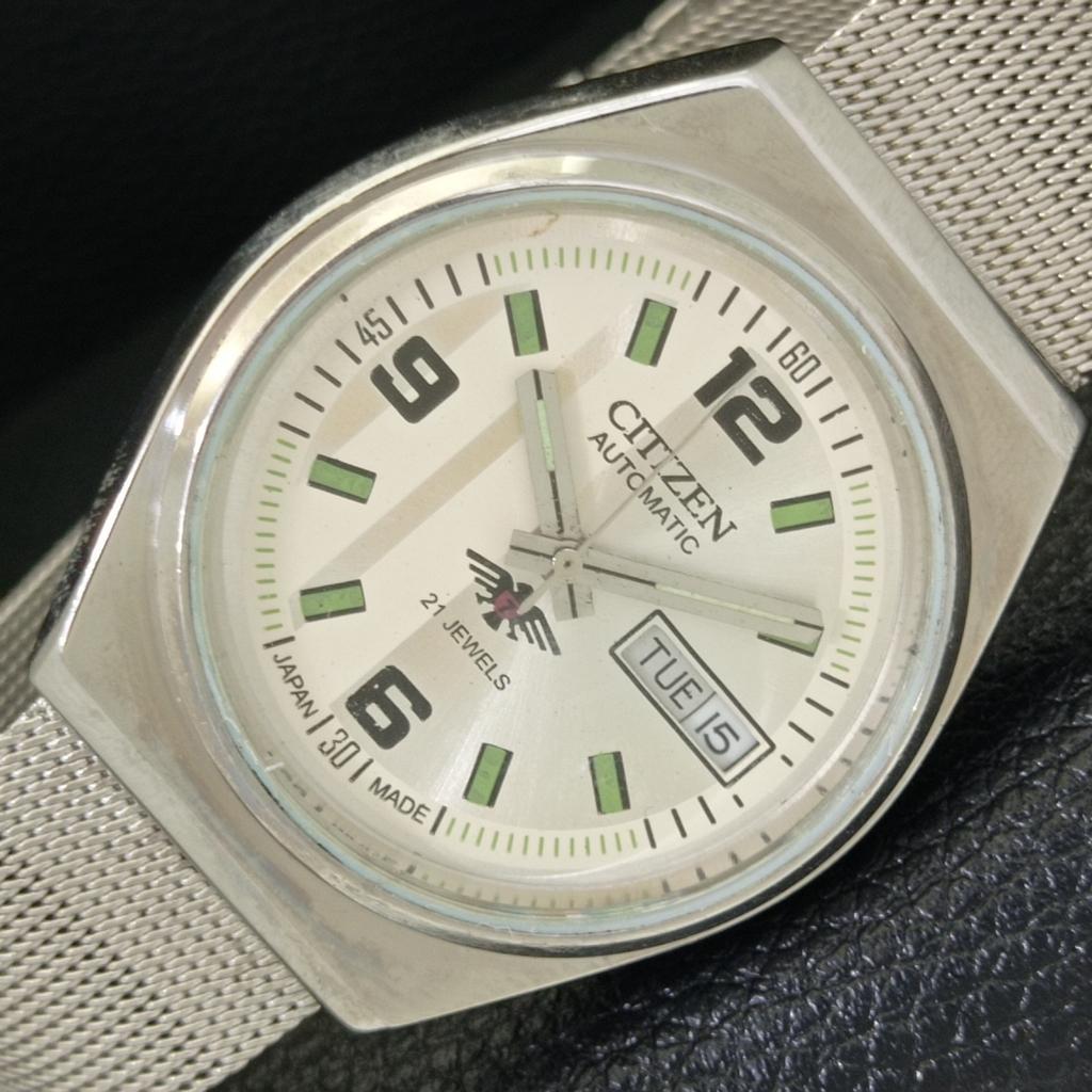 CITIZEN AUTOMATIC 8200 VINTAGE JAPAN MENS SILVER COLOR DIAL WATCH a500253-2 R151b-a500253
CITIZEN AUTOMATIC 8200 VINTAGE JAPAN MENS SILVER COLOR DIAL WATCH a500253-2 R151b-a500253