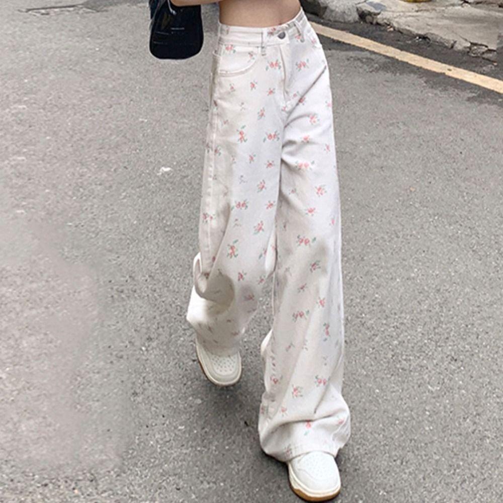 Long Flower Wide Leg Pants Y2K Summer Straight Oversized Pants Women s Floral Printted Jeans Lady
Long Flower Wide Leg Pants Y2K Summer Straight Oversized Pants Women s Floral Printted Jeans Lady