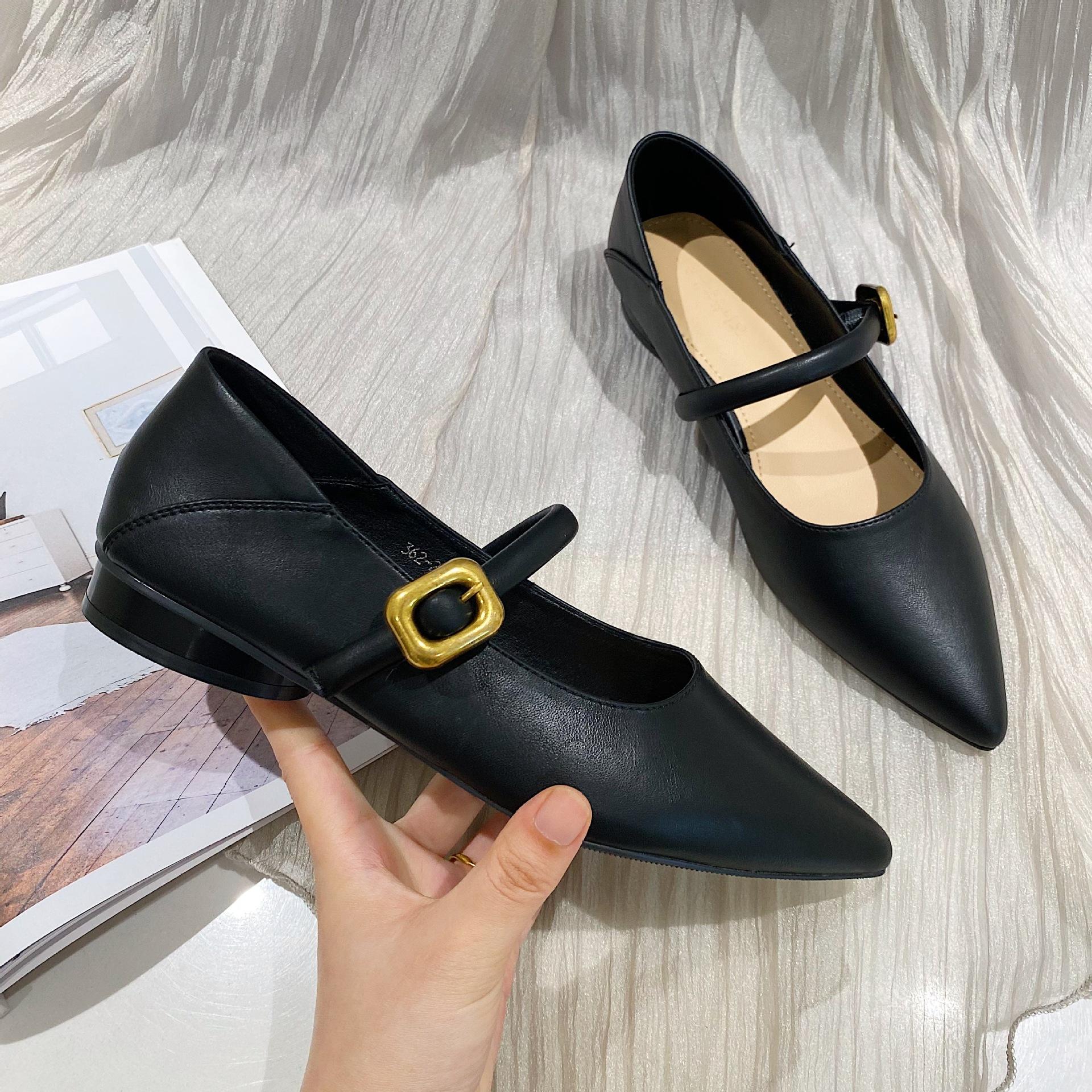 Women Pumps Genuine Leather Shoes for Women Prong Toe Chunky Heel Shoes Shallow Low Heel Mary Janes Handmade Shoes 39 чорний
Women Pumps Genuine Leather Shoes for Women Prong Toe Chunky Heel Shoes Shallow Low Heel Mary Janes Handmade Shoes 39 чорний