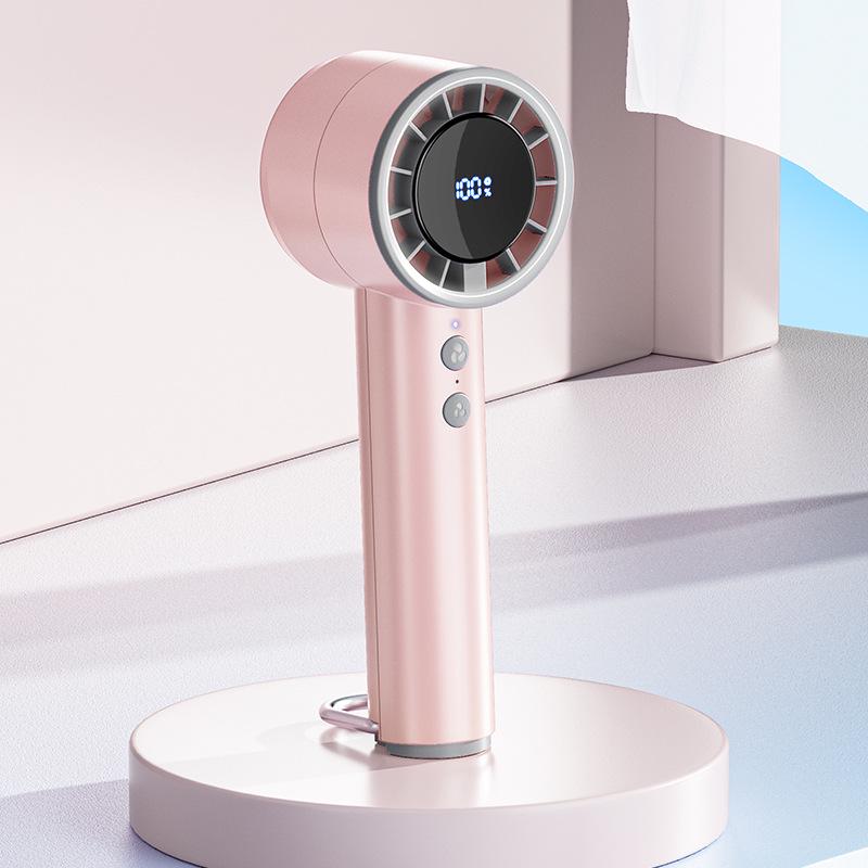 Portable USB Rechargeable Fan with Digital Display and 100-Speed Turbine Handheld Fan
Portable USB Rechargeable Fan with Digital Display and 100-Speed Turbine Handheld Fan