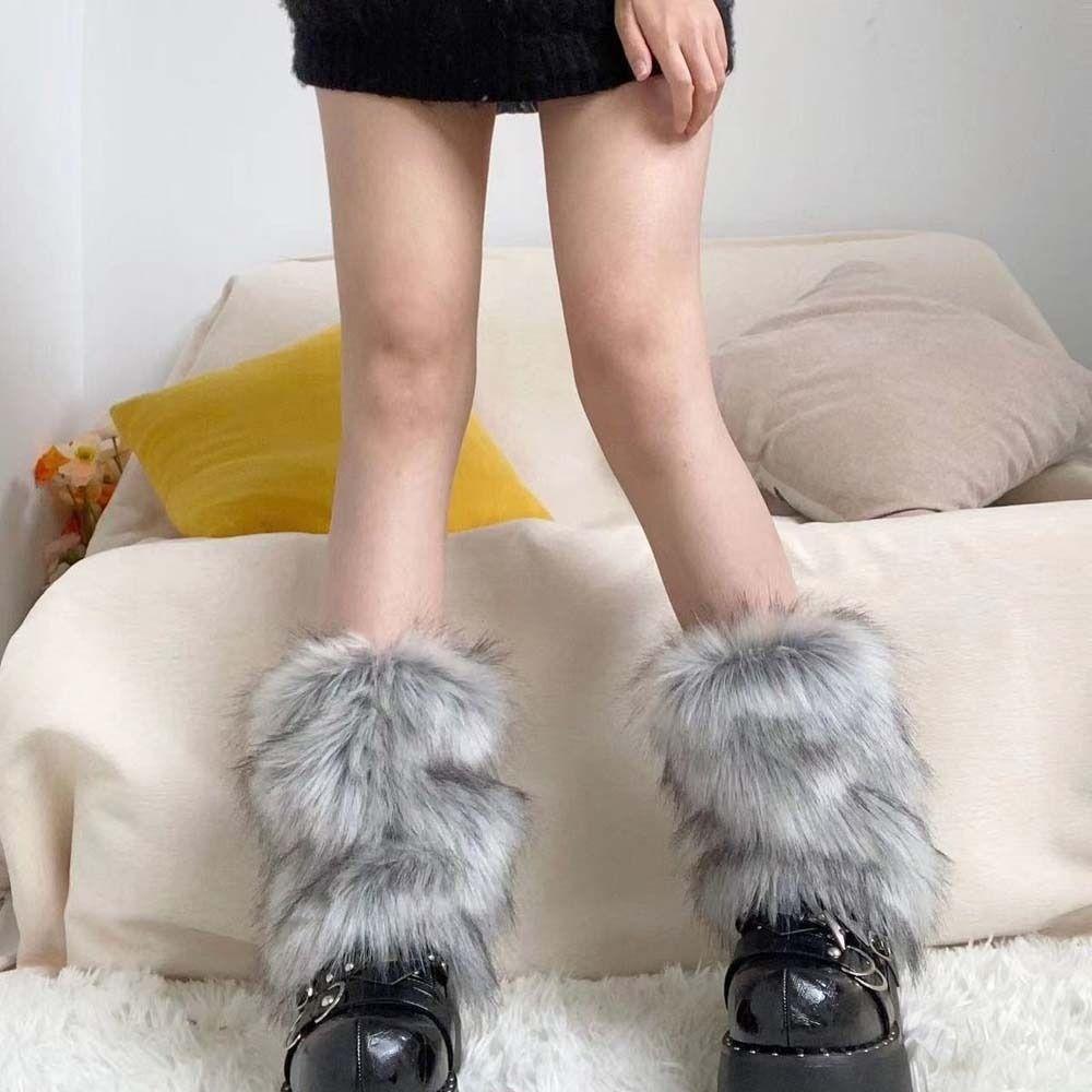 Thickened Fur Leg Warm Socks Long Tube Fur Knee Cover Y2K Women Fur Leg Warmers Women 15cm сірий
Thickened Fur Leg Warm Socks Long Tube Fur Knee Cover Y2K Women Fur Leg Warmers Women 15cm сірий
