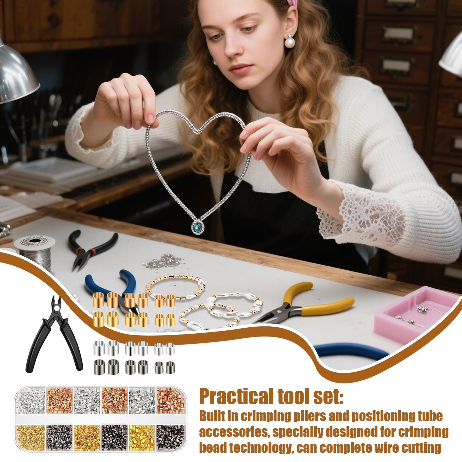 Crimp Tubes for Jewelry Making 2200 Pieces Crimp Tubes with Pliers Jewelry Making Supplies for Necklace Bracelet Pendant Home China Mainland
Crimp Tubes for Jewelry Making 2200 Pieces Crimp Tubes with Pliers Jewelry Making Supplies for Necklace Bracelet Pendant Home China Mainland