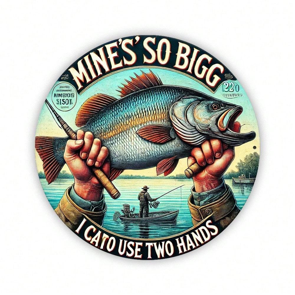 Metal Wall Art Sign Vintage Fishing Decor Humorous Bar Plaque Waterproof Round Home Decor 20x20
Metal Wall Art Sign Vintage Fishing Decor Humorous Bar Plaque Waterproof Round Home Decor 20x20