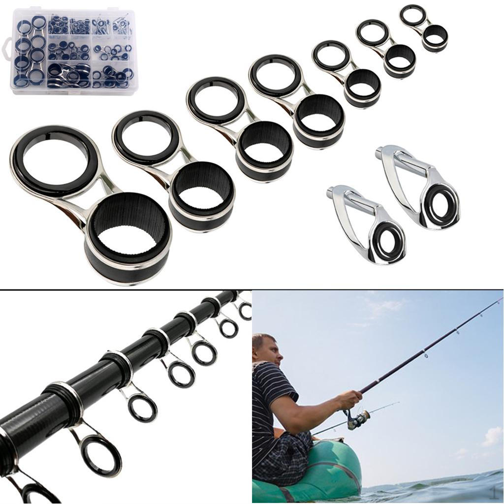 55Pcs/box Stainless Steel Fishing Rod Guides Repair Kit DIY Eye Rings
55Pcs/box Stainless Steel Fishing Rod Guides Repair Kit DIY Eye Rings