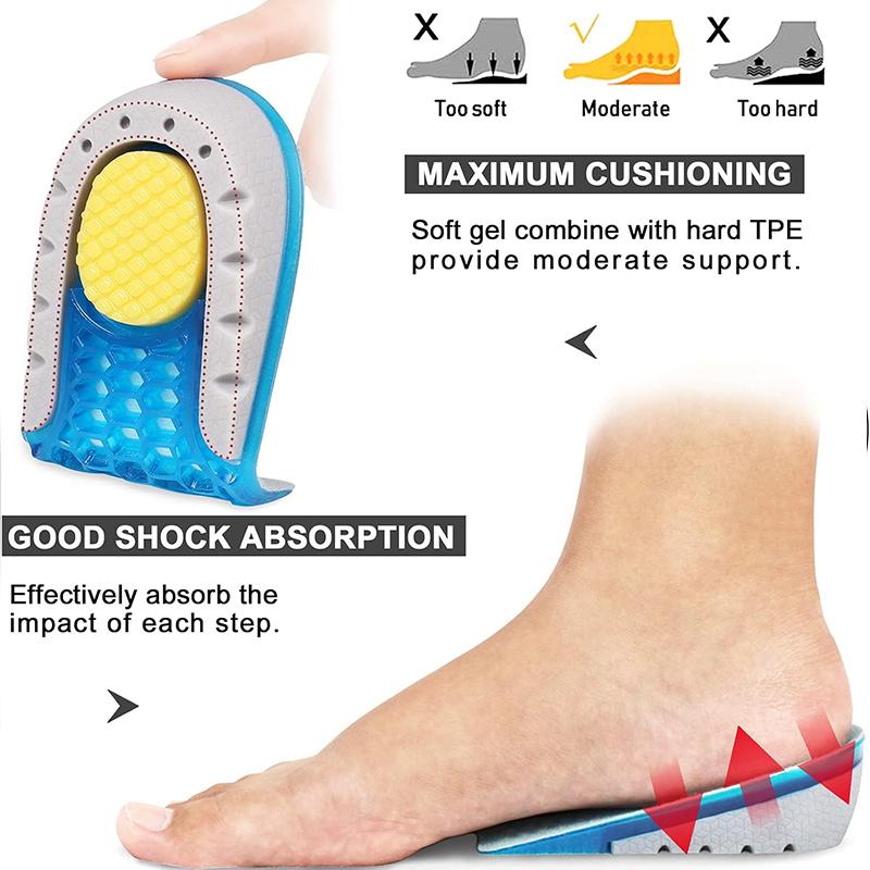 TPE Heightened Insole Height Increase Half Shoes Pad Men Women Silicone Gel Invisible Growing Heel Lift Soles Sneaker Insoles 1 cm
TPE Heightened Insole Height Increase Half Shoes Pad Men Women Silicone Gel Invisible Growing Heel Lift Soles Sneaker Insoles 1 cm