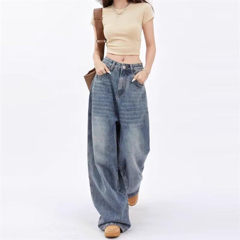 Women s High Waist Retro Wide Leg Floor-Length Jeans - 2025 Collection M: For height 155-165CM (weight 95-108 lbs)
Women s High Waist Retro Wide Leg Floor-Length Jeans - 2025 Collection M: For height 155-165CM (weight 95-108 lbs)