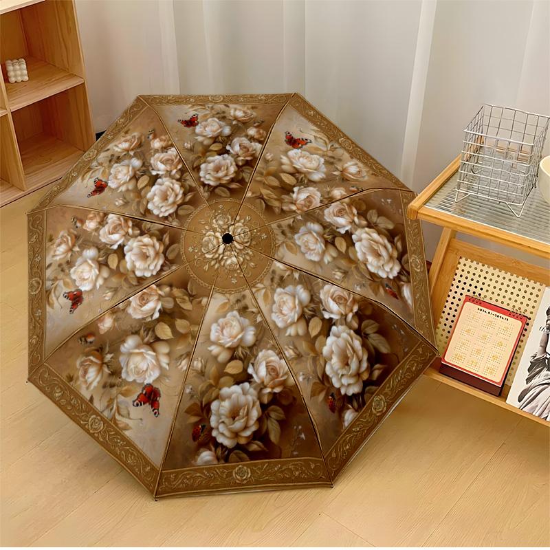 Floral Octagonal Carpet Theme Automatic Umbrella Compact 8-Rib Design Sturdy Construction Durable Umbrella Stylish Accessory
Floral Octagonal Carpet Theme Automatic Umbrella Compact 8-Rib Design Sturdy Construction Durable Umbrella Stylish Accessory